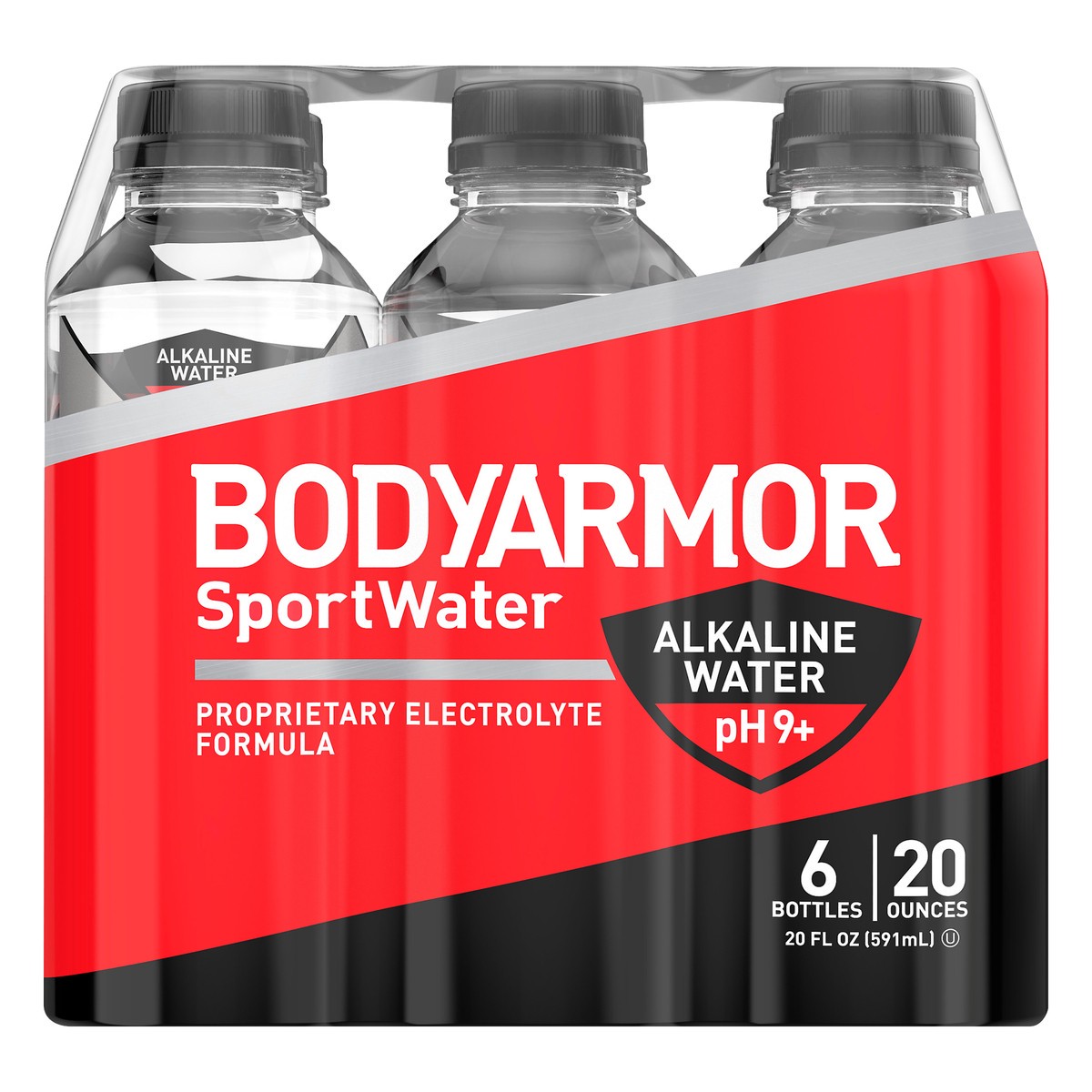 slide 1 of 1, Body Armor pH 9+ Alkaline Sportwater 6 ea, 6 ct; 20 oz