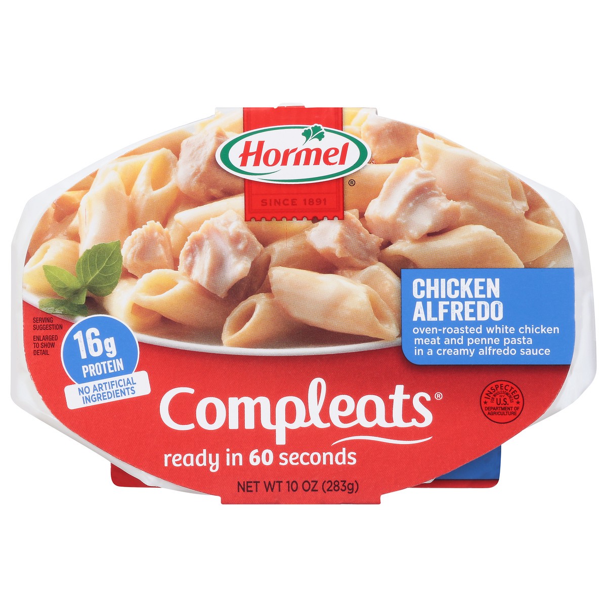 slide 15 of 15, Hormel Compleats Chicken Alfredo 10 oz, 10 oz