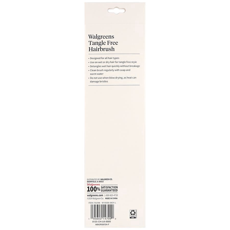 slide 3 of 5, Walgreens Tangle Free Hairbrush, 1 ct