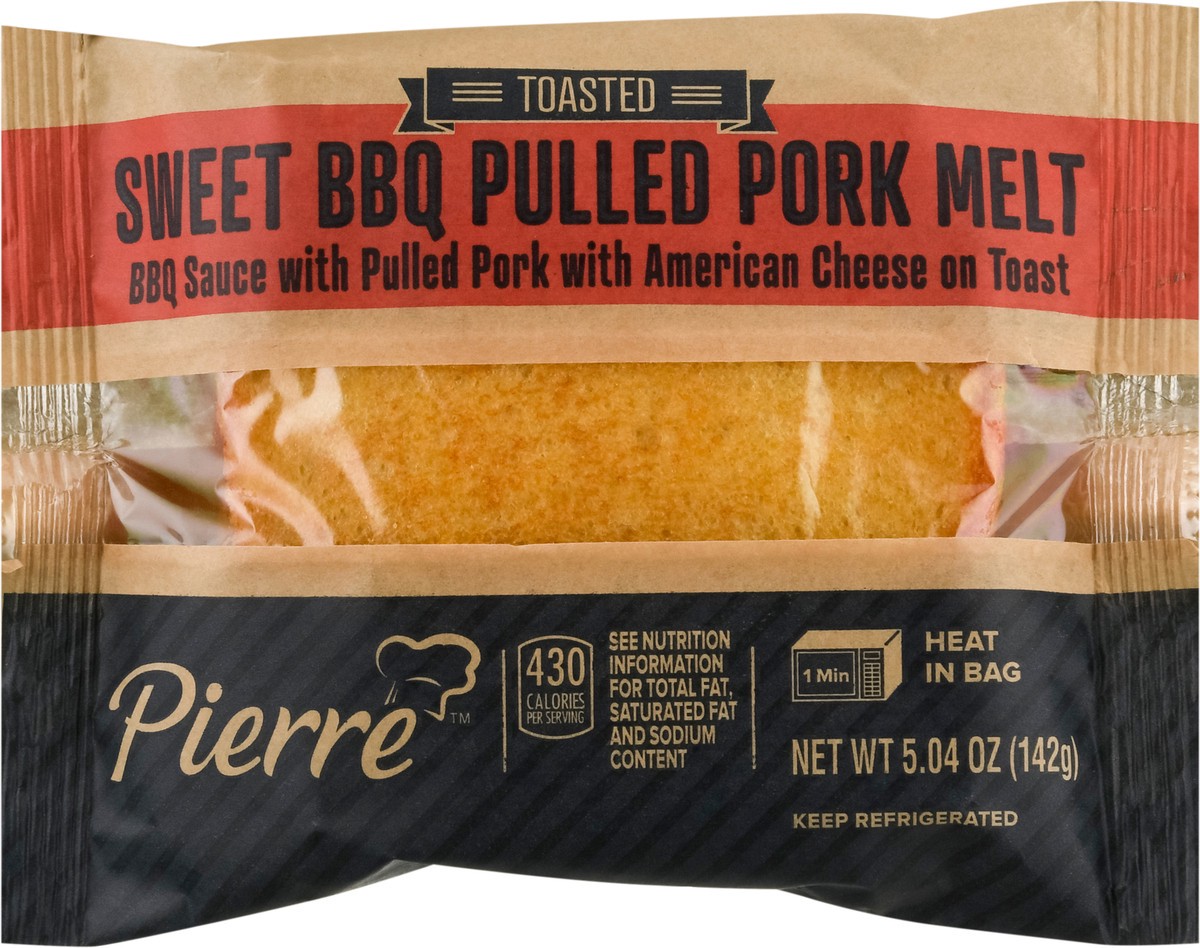 slide 3 of 14, Pierre Toasted Sweet BBQ Pulled Pork Melt Sandwich 5.04 oz, 5.04 oz
