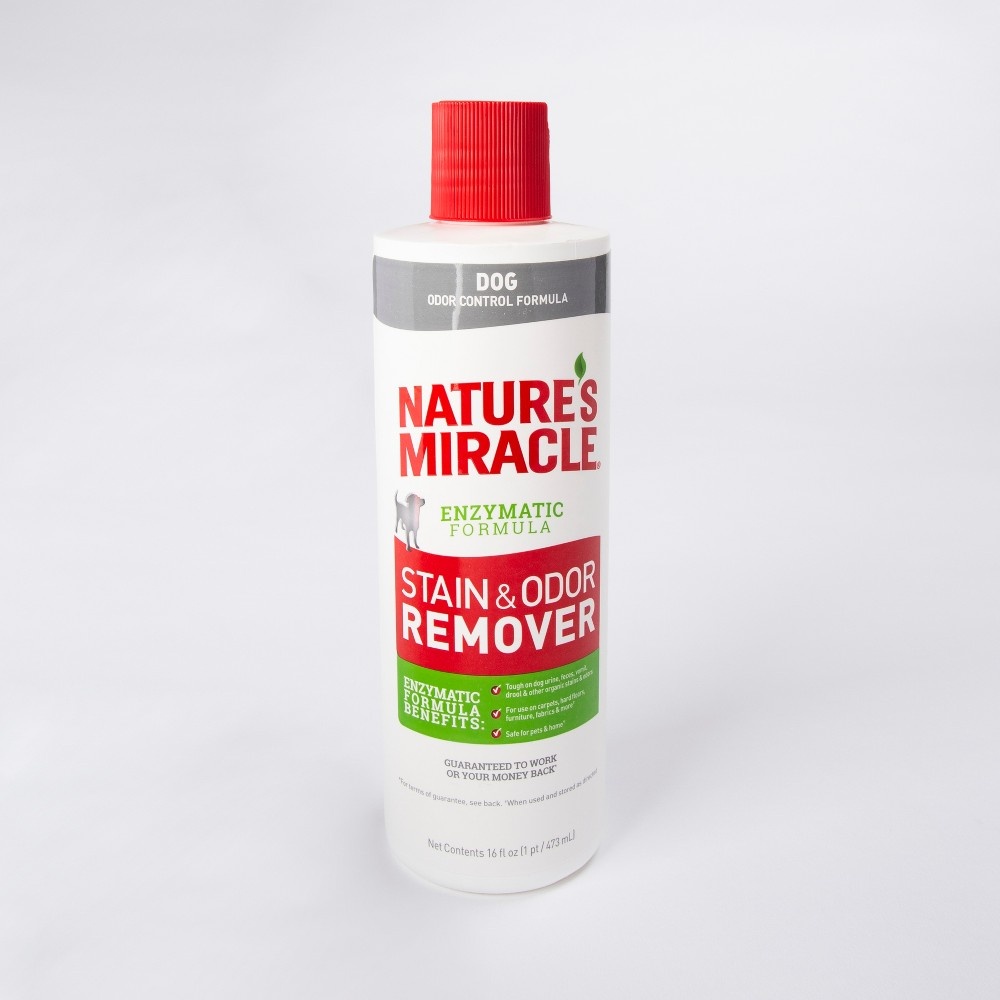 slide 3 of 3, Nature's Miracle Dog Stain & Odor Remover, 16 fl oz