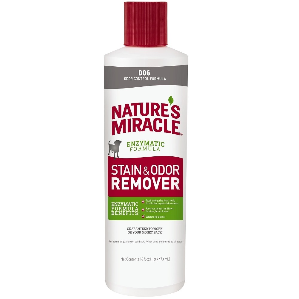 slide 1 of 3, Nature's Miracle Dog Stain & Odor Remover, 16 fl oz