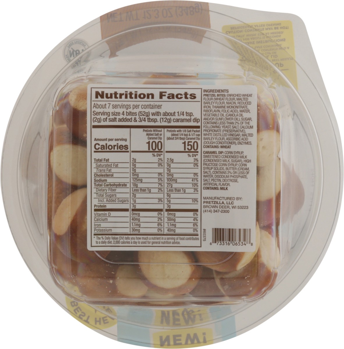 slide 14 of 14, Pretzilla Pretzel Bites with Caramel & Salt Packet 12.3 oz, 12.3 oz