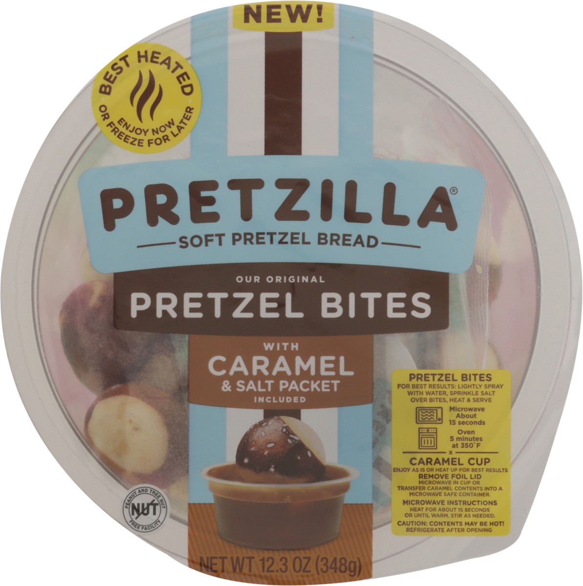 slide 7 of 14, Pretzilla Pretzel Bites with Caramel & Salt Packet 12.3 oz, 12.3 oz