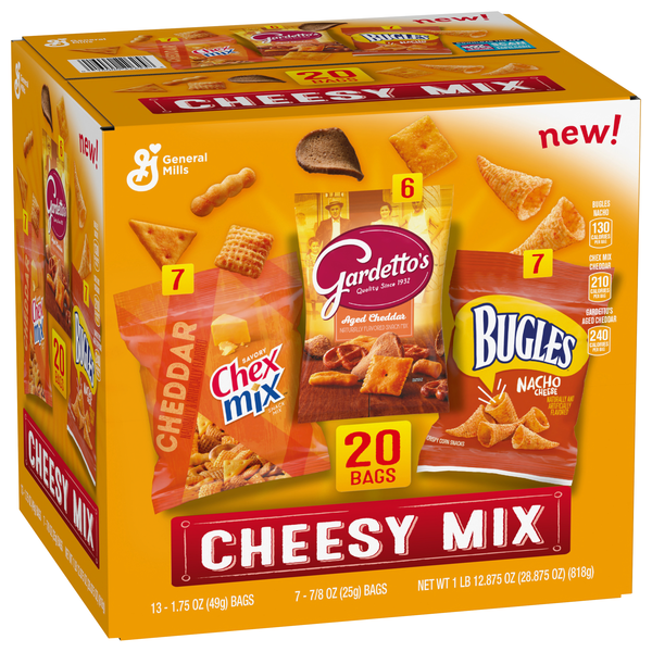 slide 1 of 2, General Mills Cheesy Mix, 20ct, 28.88 oz