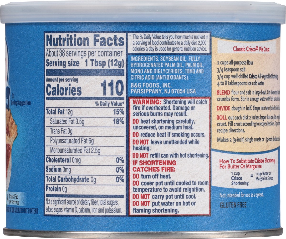slide 2 of 14, Crisco All-Vegetable Shortening, Gluten-Free, 16 oz, 16 oz
