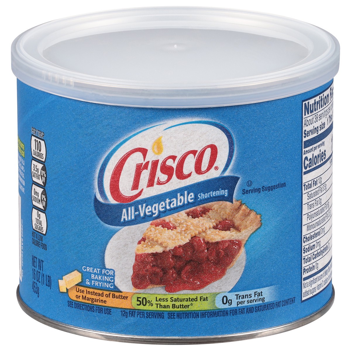 slide 10 of 14, Crisco All-Vegetable Shortening, Gluten-Free, 16 oz, 16 oz