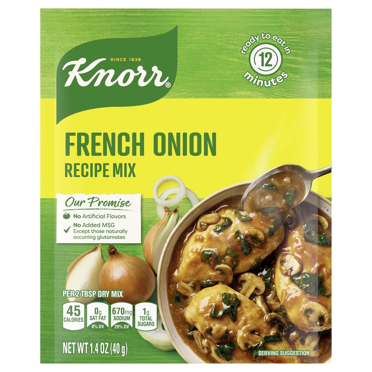 slide 1 of 4, Knorr Soup Mix and Recipe Mix French Onion, 1.4 oz, 1.4 oz