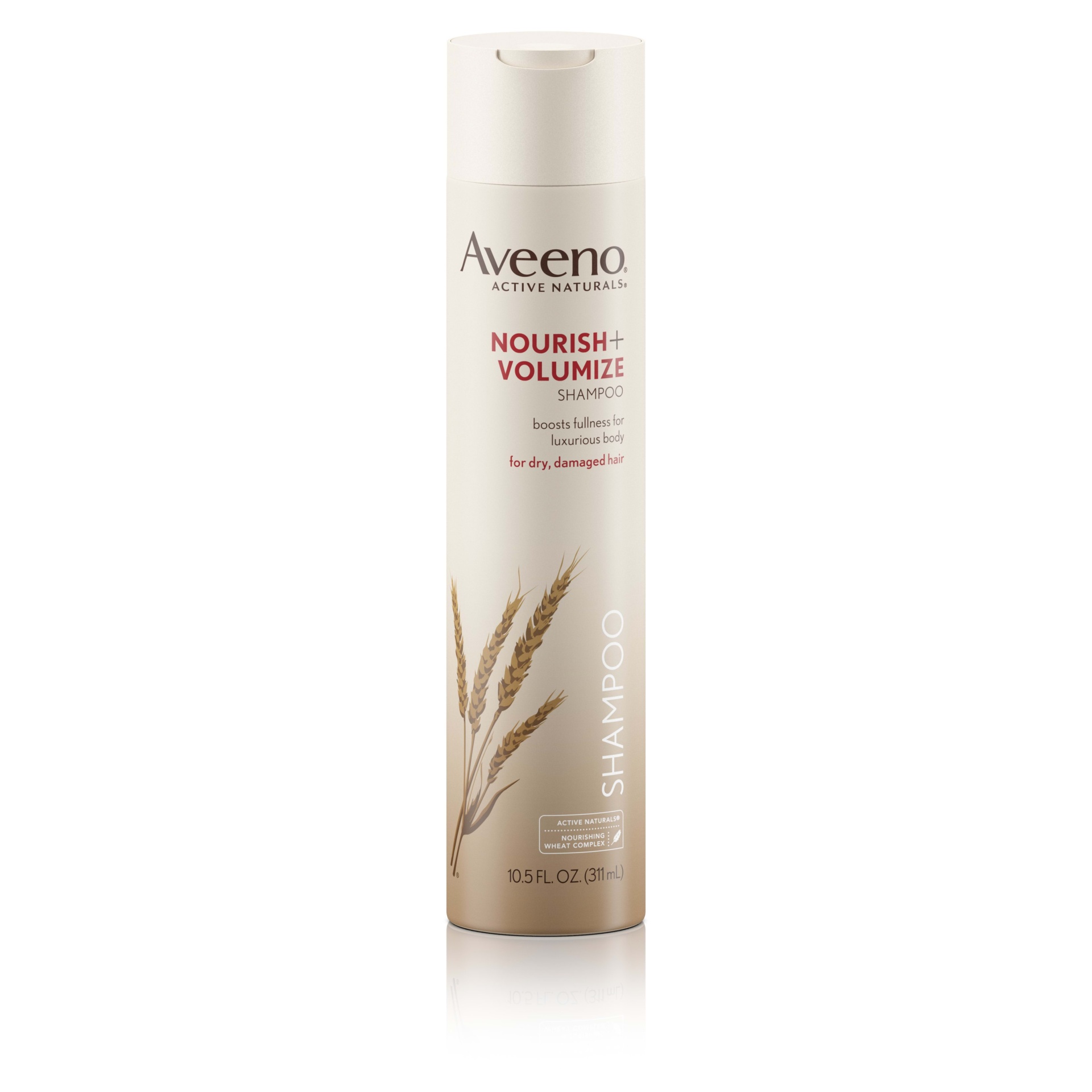 slide 1 of 1, AVEENO Nourish+ Volumize Shampoo, 10.5 Fl. Oz, 10.50 fl oz