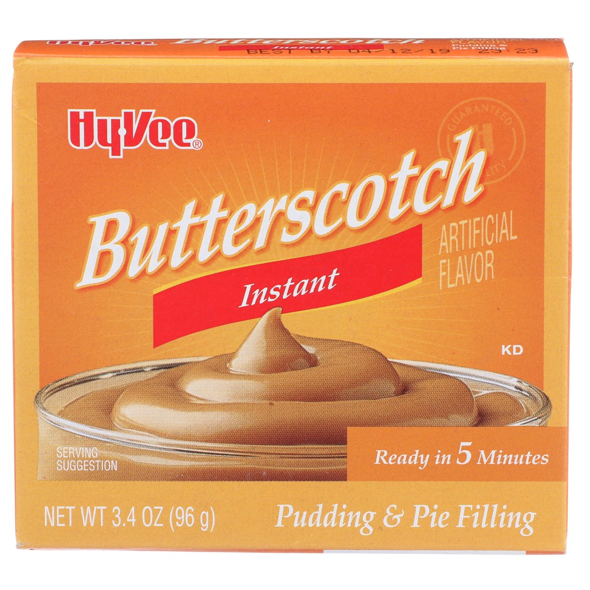 slide 6 of 8, Hy-vee Butterscotch Instant Pudding & Pie Filling, 3.4 oz