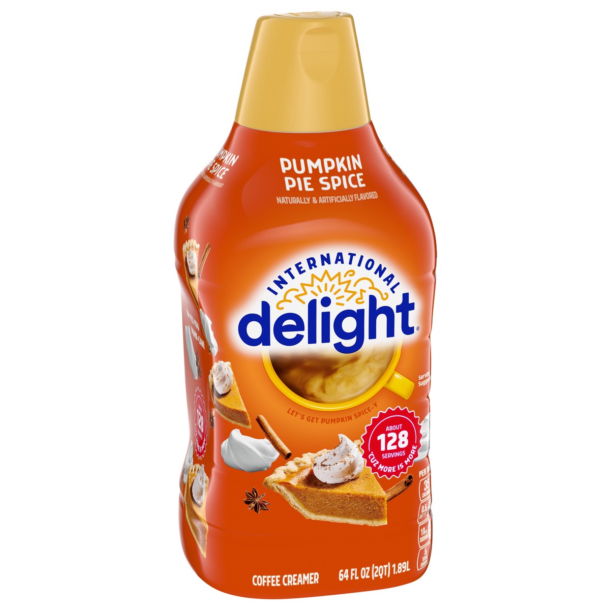 slide 9 of 9, International Delight Pumpkin Pie Spice Coffee Creamer\, 64 oz., 64 fl oz