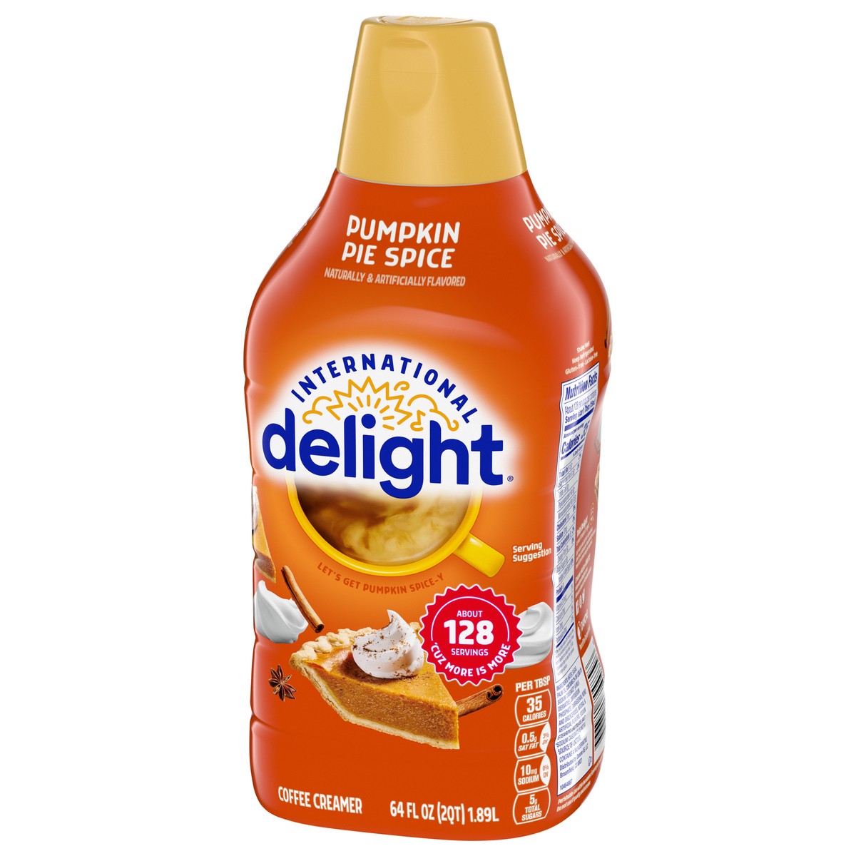 slide 2 of 9, International Delight Pumpkin Pie Spice Coffee Creamer\, 64 oz., 64 fl oz