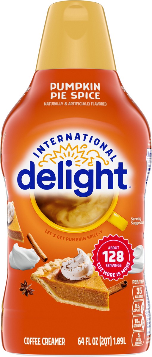 slide 7 of 9, International Delight Pumpkin Pie Spice Coffee Creamer\, 64 oz., 64 fl oz