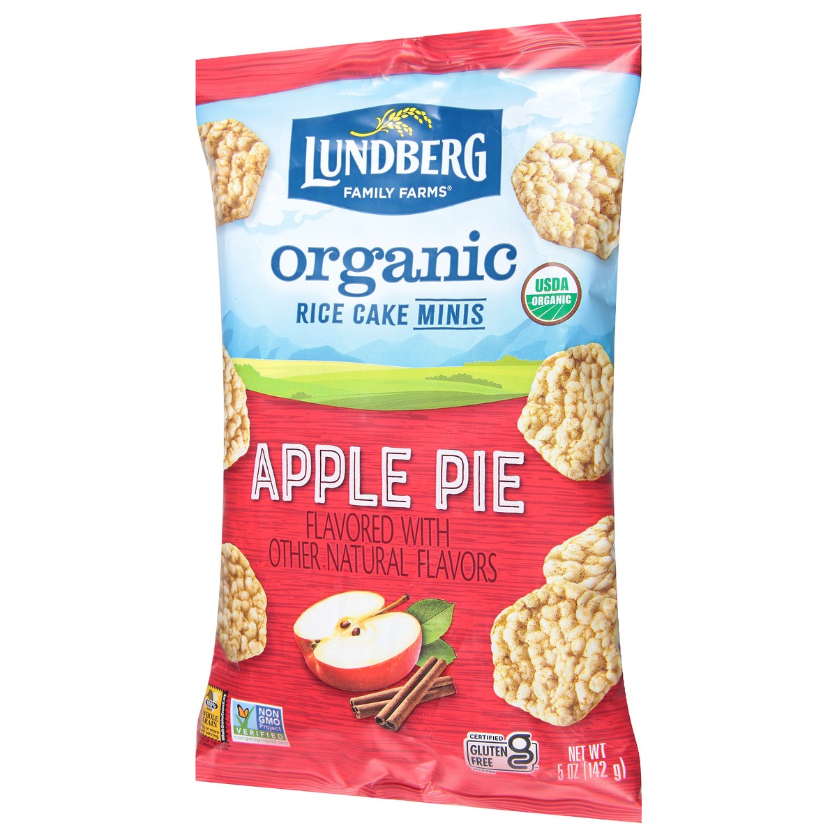 slide 4 of 12, Lundberg Minis Organic Apple Pie Rice Cake 5 oz, 5 oz