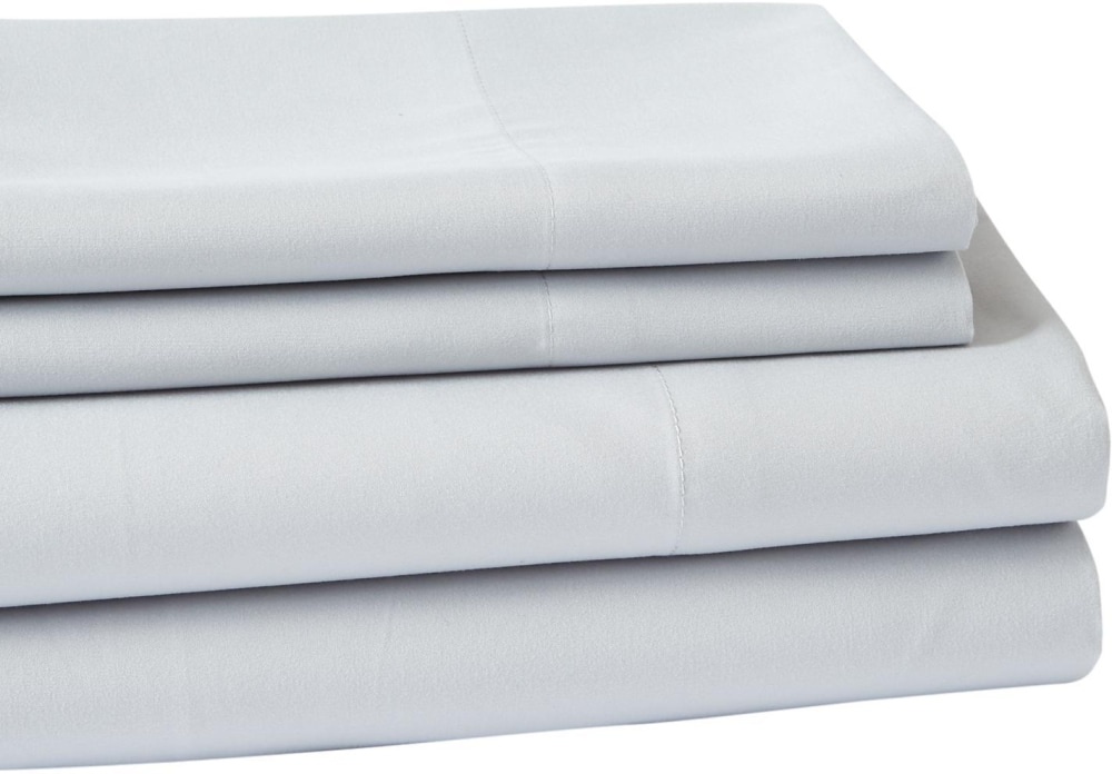 slide 1 of 1, Everyday Living Microfiber Sheet Set - 4 Piece - High Rise Gray, Full Size