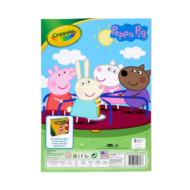 slide 5 of 5, Crayola 96pg Peppa Pig Coloring Book with Sticker Sheet, 1 ct