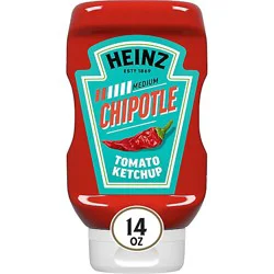 Heinz Tomato Ketchup Blended With Chipotle - 14 Oz Squeeze
