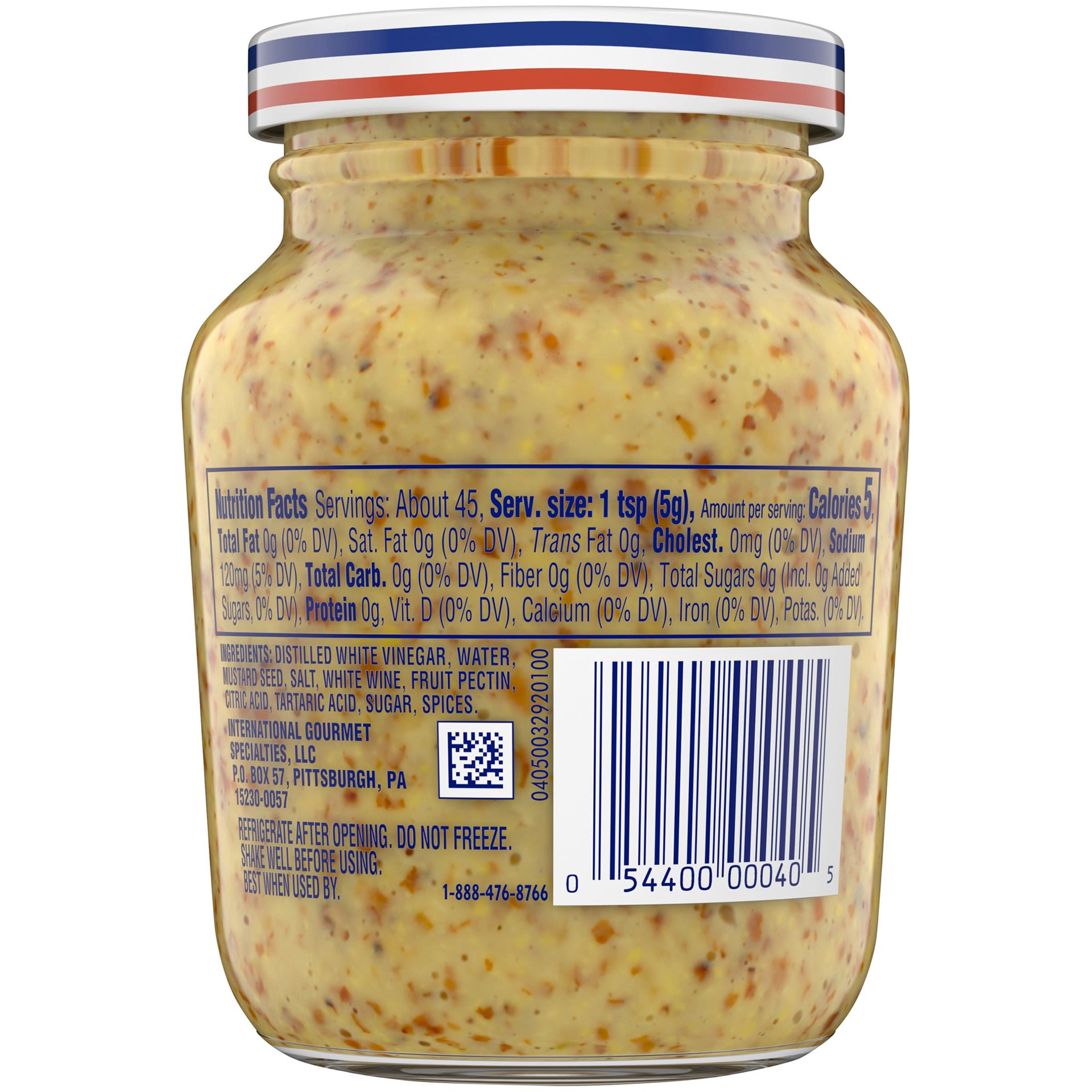 slide 3 of 8, Grey Pouponry Dijon Coarse Ground Mustard - 8 Oz, 8 oz
