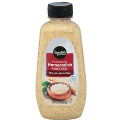 Signature Select Mustard Horseradish Stone Ground Bottle - 12 Oz