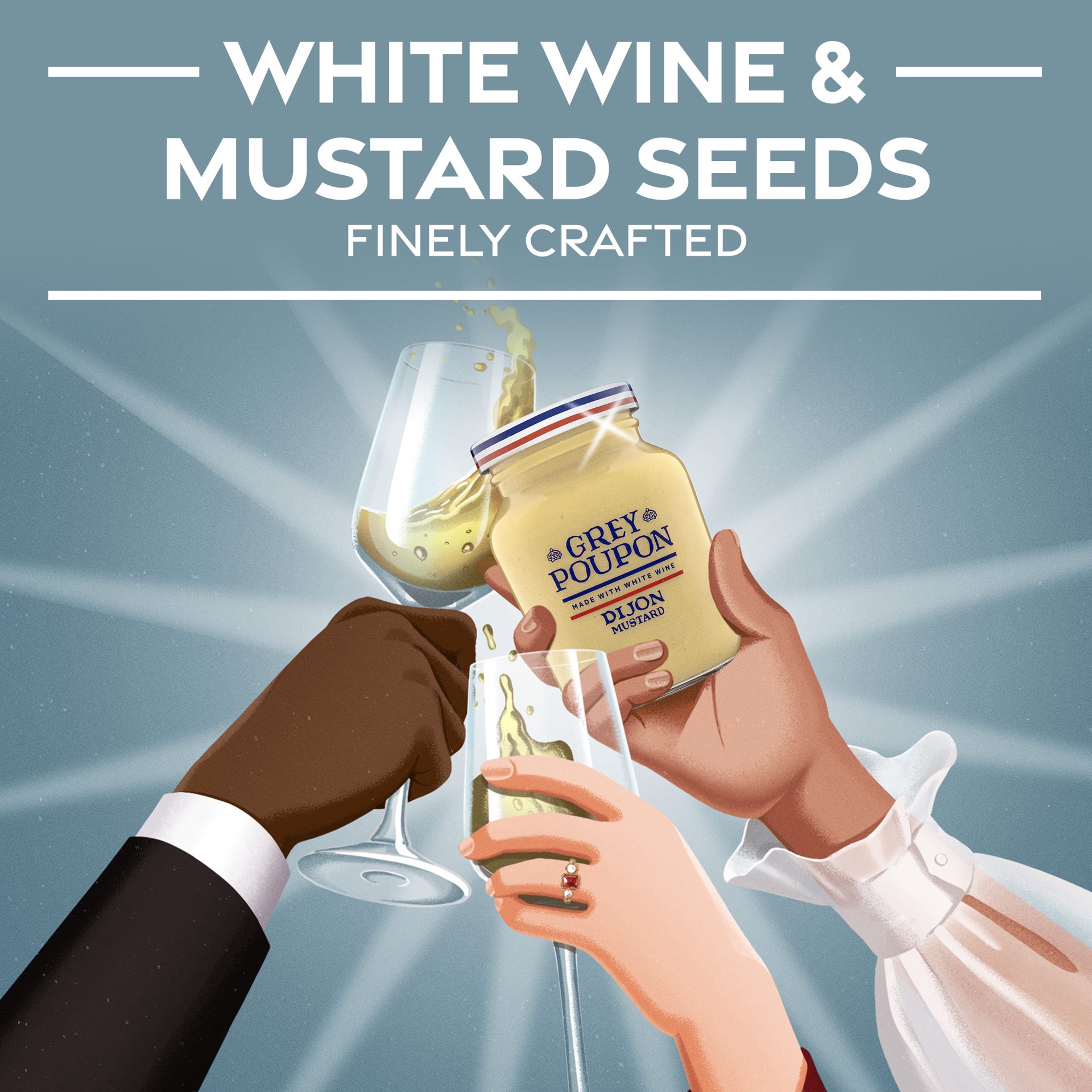 slide 6 of 8, Grey Poupon Dijon Mustard - 8 Oz, 8 oz