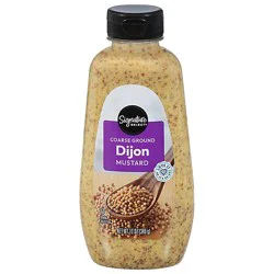 Signature Select Mustard Coarse Ground Dijon Bottle - 12 Fl. Oz.