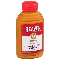 Beaver Brand Mustard Sweet Hot - 13 Oz