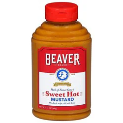 Beaver Brand Mustard Sweet Hot - 13 Oz