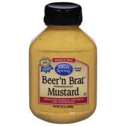Silver Spring Mustard Beer N Brat Horseradish - 9.5 Oz