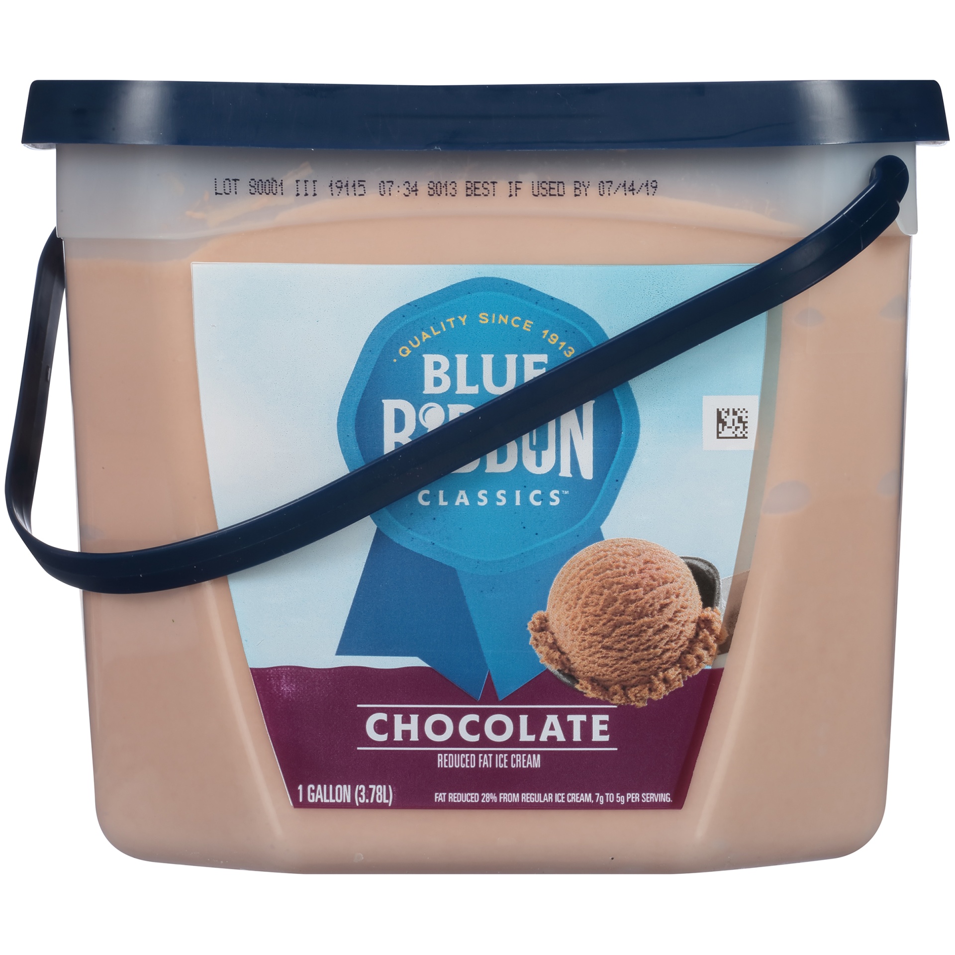 slide 3 of 8, Blue Bunny Rfchocolate, 128 oz