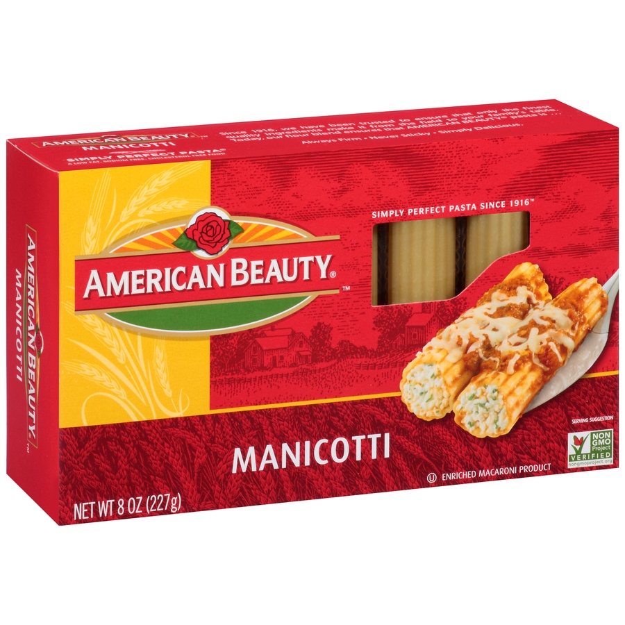 slide 4 of 8, American Beauty Manicotti, 8 oz