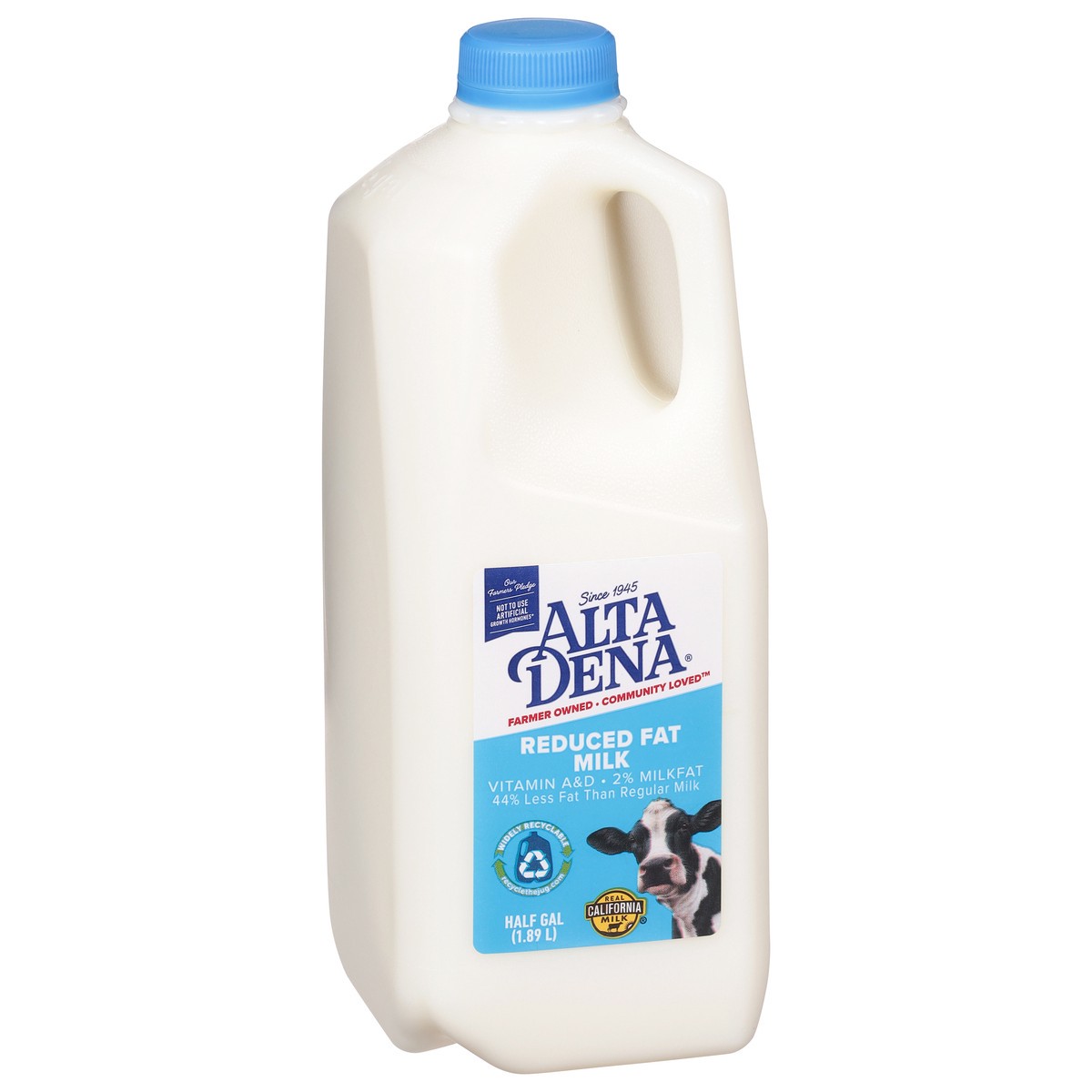 slide 3 of 9, Alta Dena 2% Milk with Vitamin A and Vitamin D, Reduced Fat Milk Half Gallon - 1 Jug, 1/2 gal