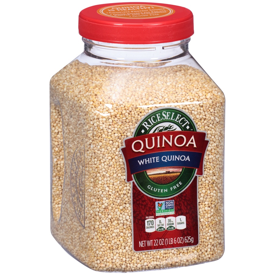 slide 2 of 8, RiceSelect White Quinoa, 22 oz
