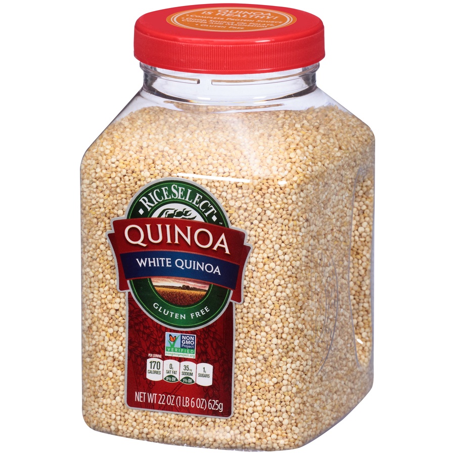 slide 3 of 8, RiceSelect White Quinoa, 22 oz