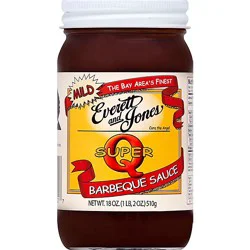 Everett And Jones Sauce Barbecue Super Q Mild - 18 Oz