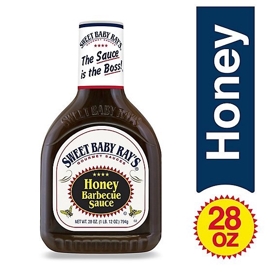 slide 1 of 1, Sweet Baby Rays Sauce Barbecue Honey - 28 Oz, 28 oz