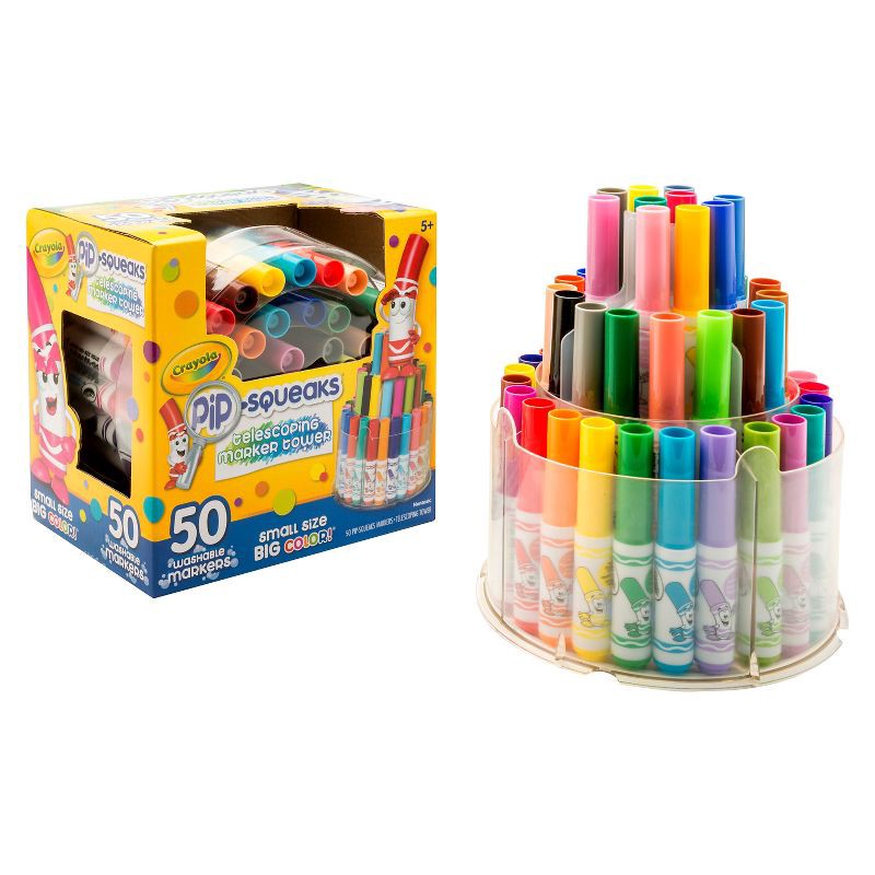 slide 2 of 5, Crayola 50ct Pip Squeaks Marker Set, 50 ct