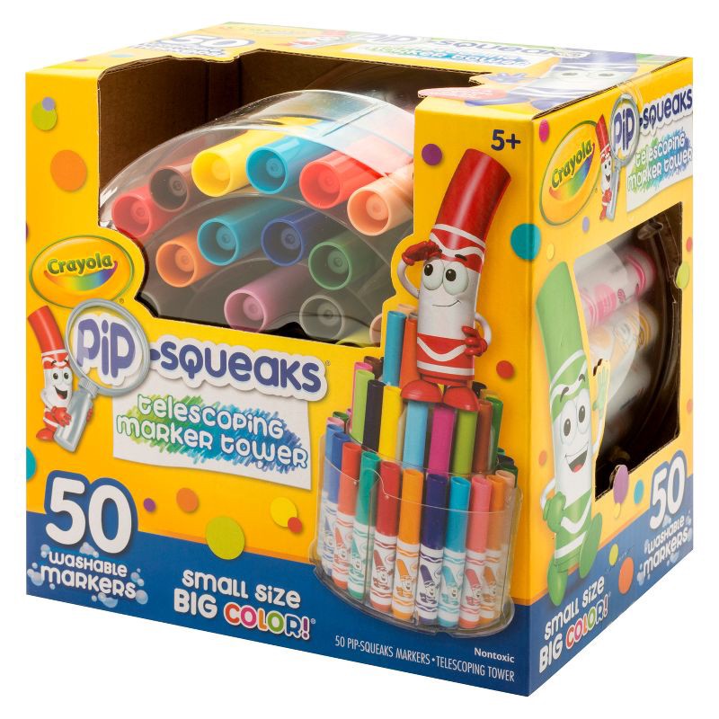 slide 4 of 5, Crayola 50ct Pip Squeaks Marker Set, 50 ct