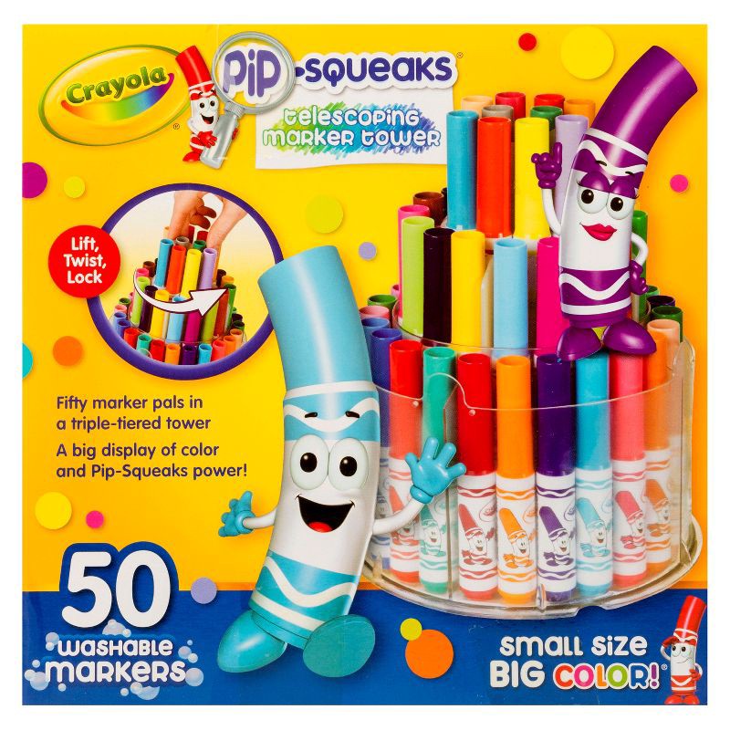 slide 5 of 5, Crayola 50ct Pip Squeaks Marker Set, 50 ct