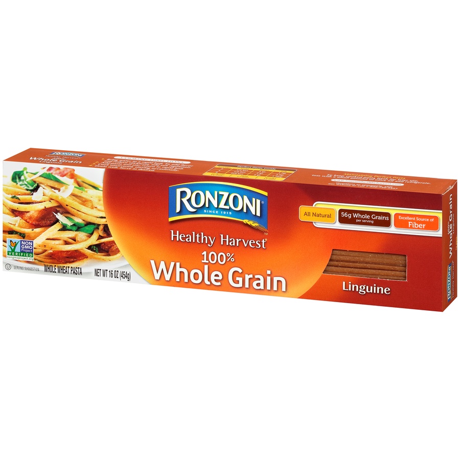 slide 3 of 8, Ronzoni Healthy Harvest Whole Grain Linguine, 16 oz