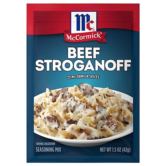 slide 1 of 1, Mccormick Beef Stroganoff Sauce Seasoning Mix - 1.5 Oz, 1.5 oz