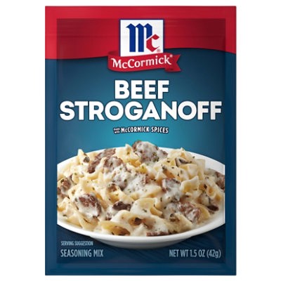 slide 1 of 1, Mccormick Beef Stroganoff Sauce Seasoning Mix - 1.5 Oz, 1.5 oz