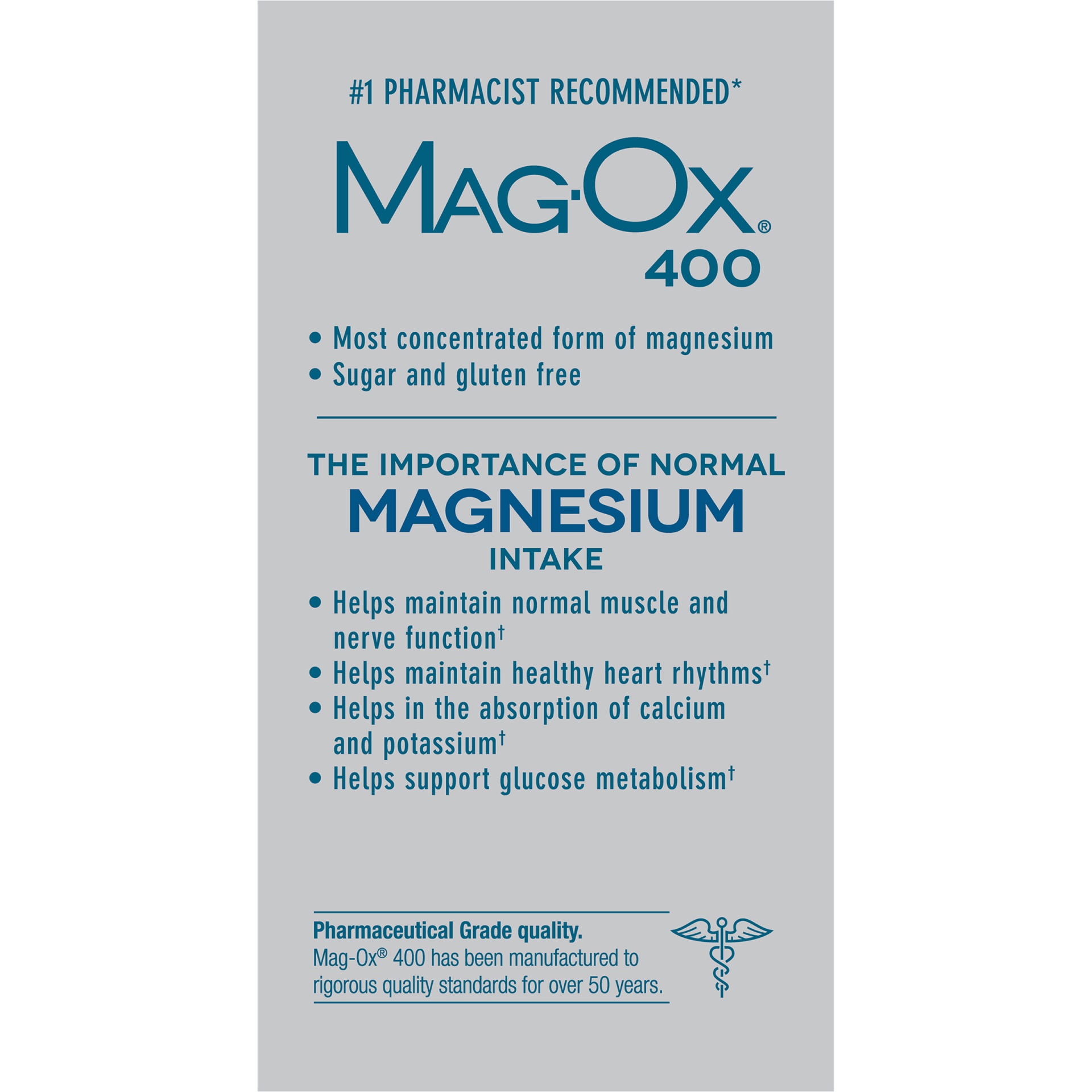 slide 5 of 7, Mag-Ox 400 Magnesium Oxide Dietary Mineral Supplement Tablets 120 Count, 120 ct