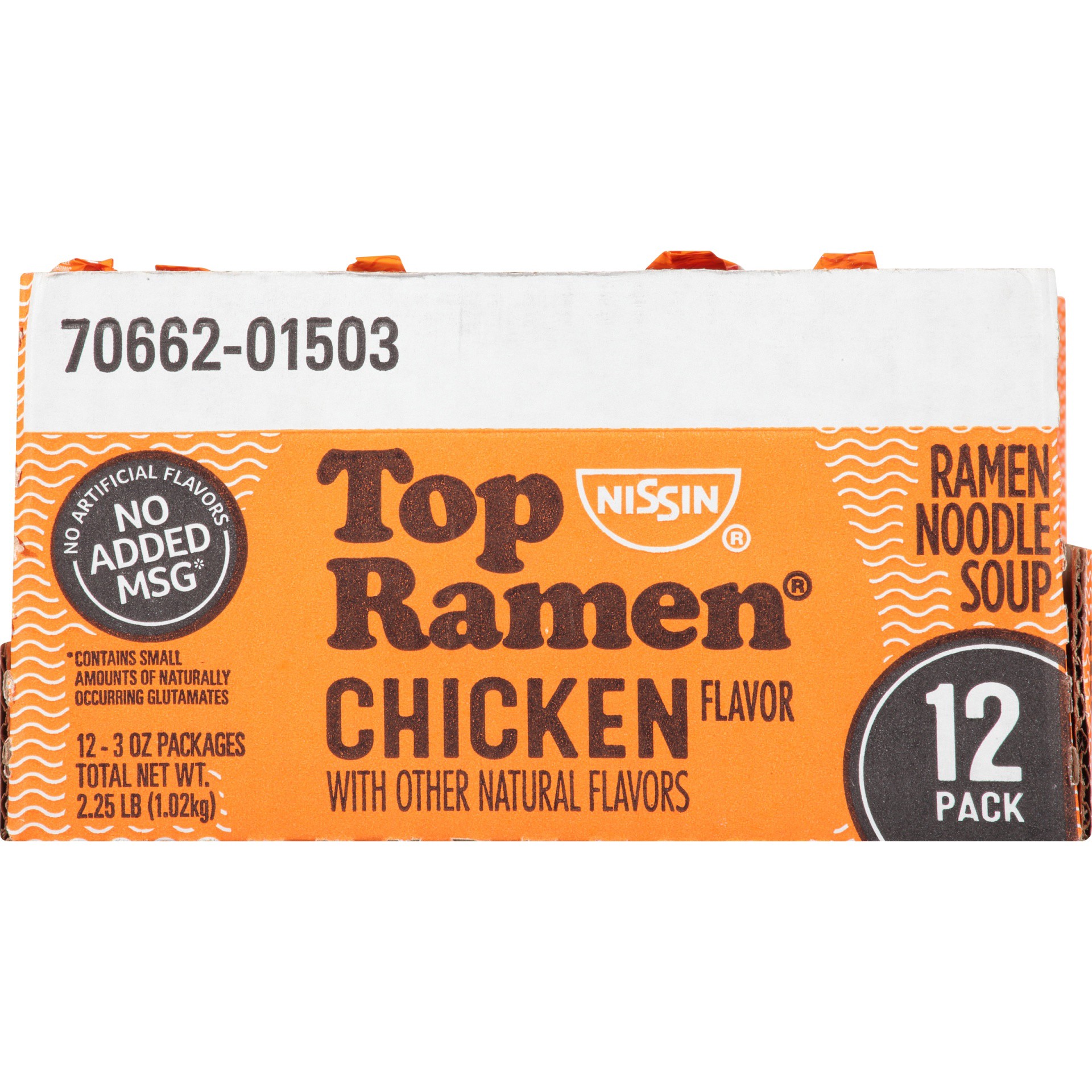 slide 7 of 8, Nissin® Top Ramen® ramen noodle soup, chicken flavor, 12 ct; 3 oz