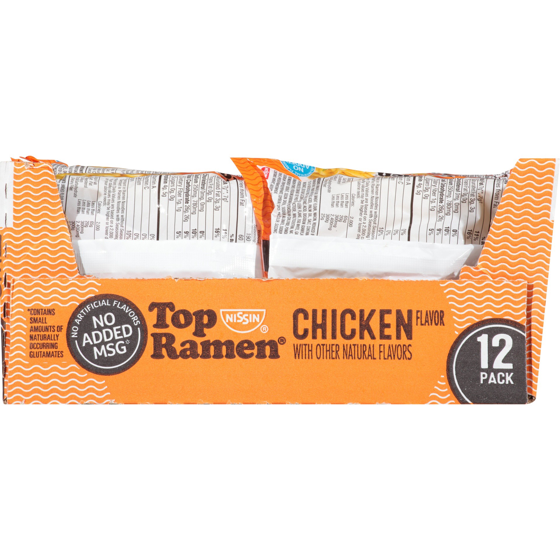 slide 5 of 8, Nissin® Top Ramen® ramen noodle soup, chicken flavor, 12 ct; 3 oz