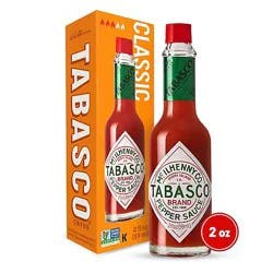 Tabasco Original Red Pepper Hot Sauce Mild Heat In Glass Bottle - 2 Fl. Oz.