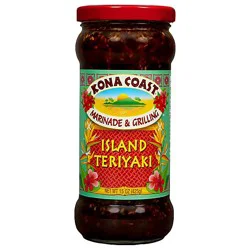 Kona Coast Island Teriyaki Marinade & Grilling Sauce - 15 Oz