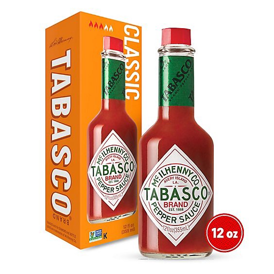 slide 1 of 1, Tabasco Original Red Pepper Sauce - 12 Fl. Oz., 12 fl oz
