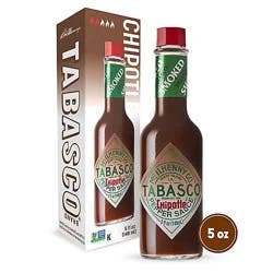 Tabasco Chipotle Pepper Hot Sauce Mild Heat In Glass Bottle - 5 Fl. Oz.