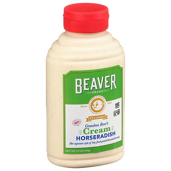 slide 1 of 1, Beaver Brand Horseradish Cream Hot - 12 Oz, 12 oz