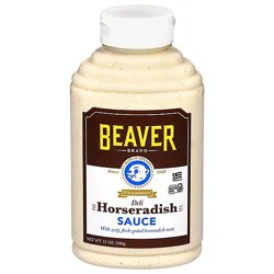 Beaver Brand Horseradish Sauce Deli Zesty - 12 Fl. Oz.